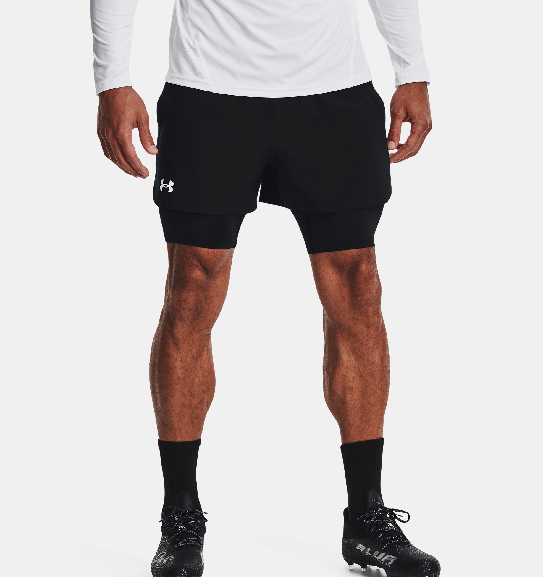 Under Armour UA Mens Training Shorts Fitted Gym Short Football Shorts